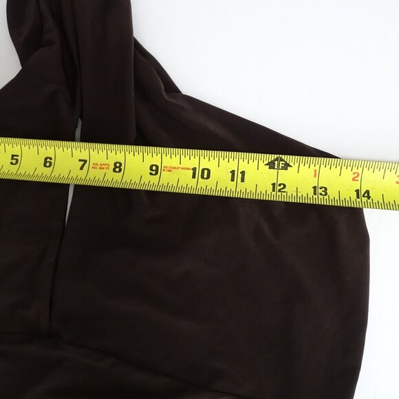 Boohoo Brown Bodycon Sheath Dress Women Size 12 Sleeveless Keyhole Partywear NEW - Picture 8 of 10